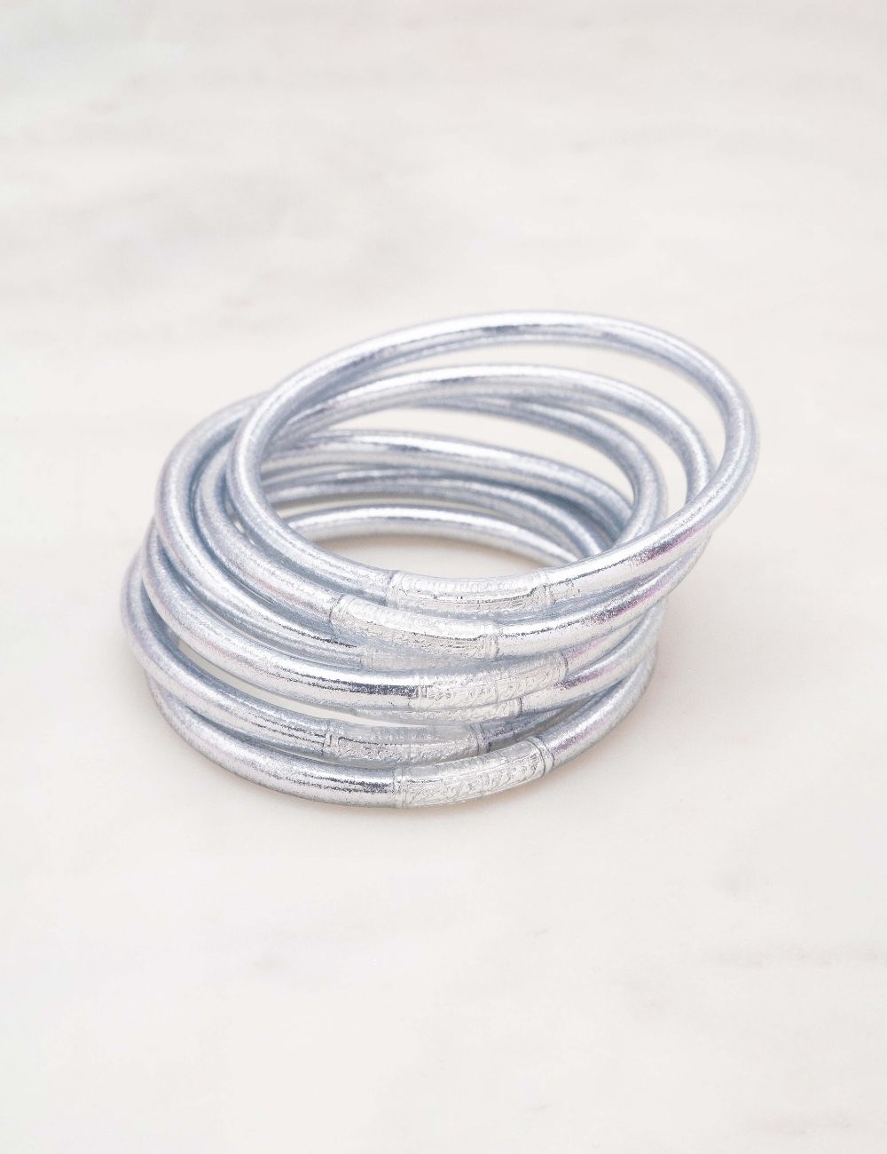 Bracelets Jonc Bouddhistes - Argenté