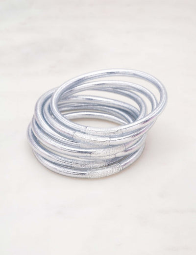 Bracelets Jonc Bouddhistes - Argenté