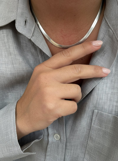 Collier Nyx — Collier Serpent en Acier Inoxydable