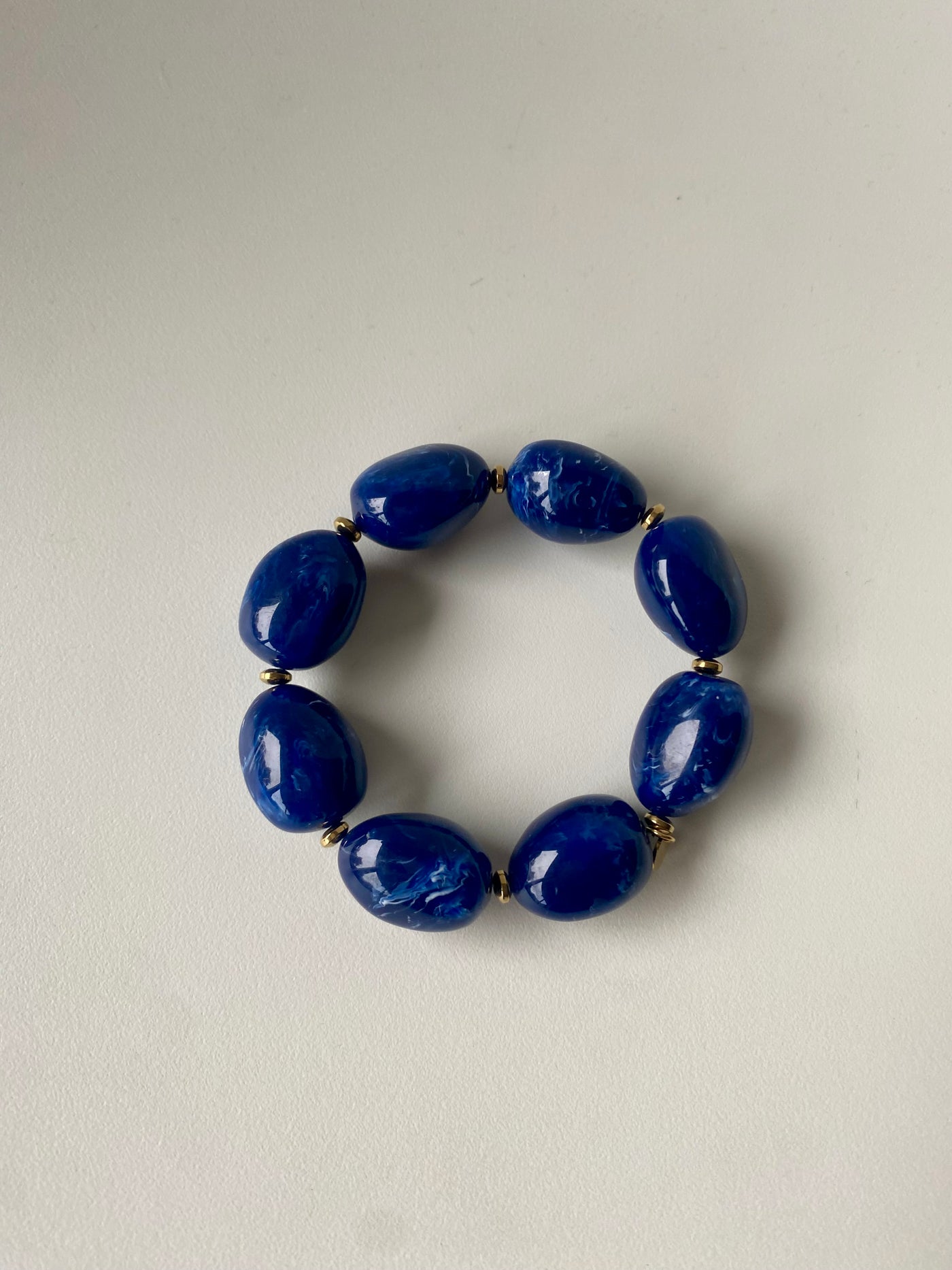 Bracelet Ovale Bleu Nuit