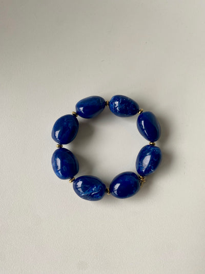 Bracelet Ovale Bleu Nuit