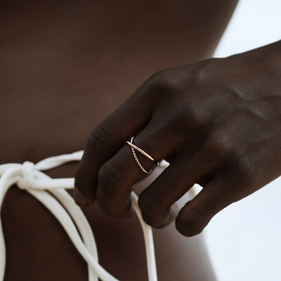 Bague Linéa Torsadée – Doré ou Argenté